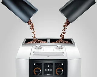 Macinacaffè Espresso JURA J8 Twin Diamond Bianco