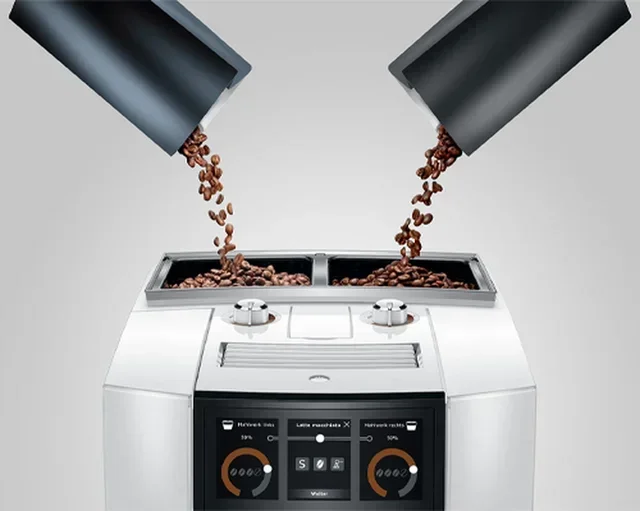 Macinacaffè Espresso JURA J8 Twin Diamond Bianco