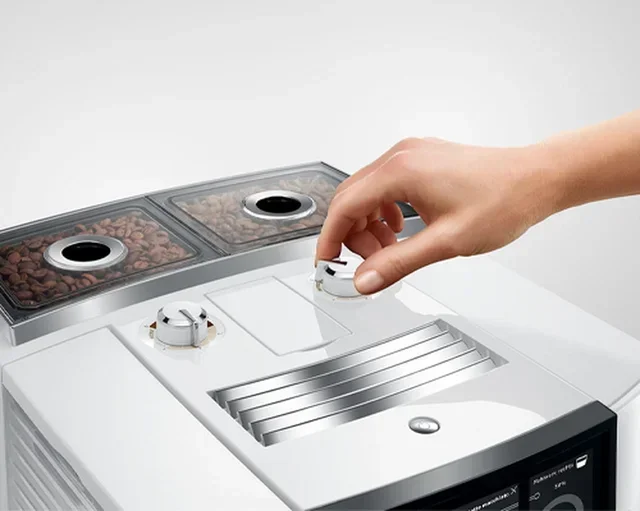 Macinacaffè Espresso JURA J8 Twin Diamond Bianco