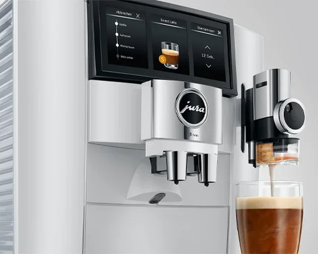 Macinacaffè Espresso JURA J8 Twin Diamond Bianco