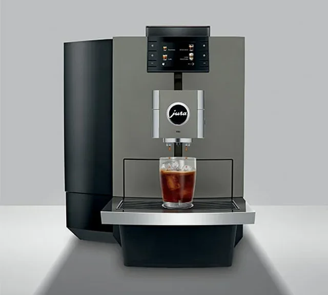 JURA X10c Dark Inox (EA) - Pacchetto professionale con allaccio idrico