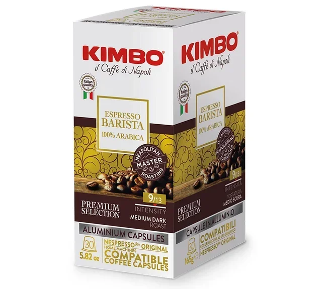 KIMBO Espresso Barista 100% Arabica - 30 Nespresso* Original Compatible Capsules