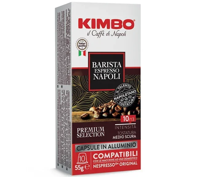 KIMBO Espresso Barista Napoli - 10 Capsules for Nespresso* Original