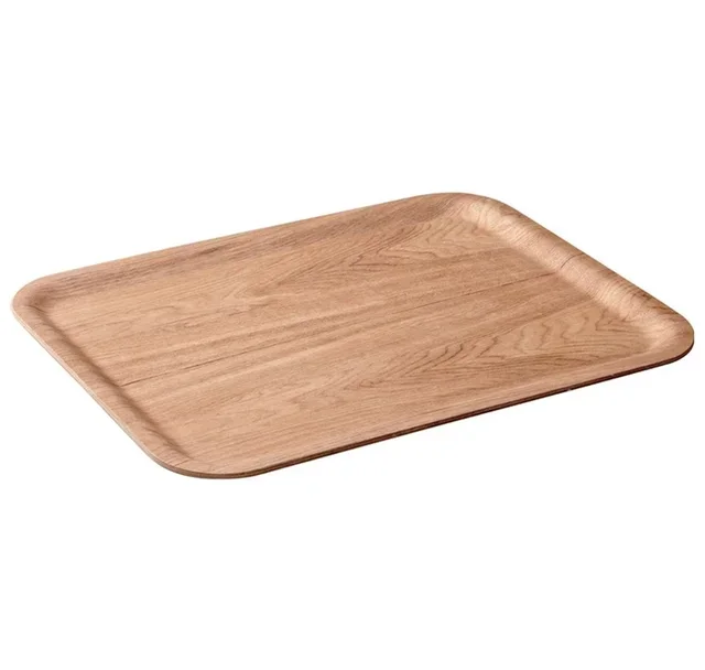 Kinto rechteckiges Weiden-Tablett rutschfest 43 x 33 cm