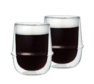KINTO Kronos Dobbeltveggede Glass 25 cl (Pakke med 2)
