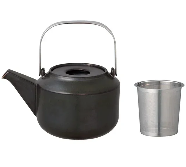 Théière Kinto Kyusu Noire 60 cl en Porcelaine