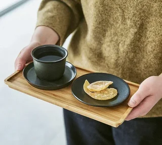 KINTO Leaves to Tea bambufat 27,5 cm x 14,5 cm