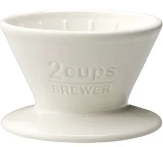 Kinto SCS-02-BR Conical White Dripper 2 Cups