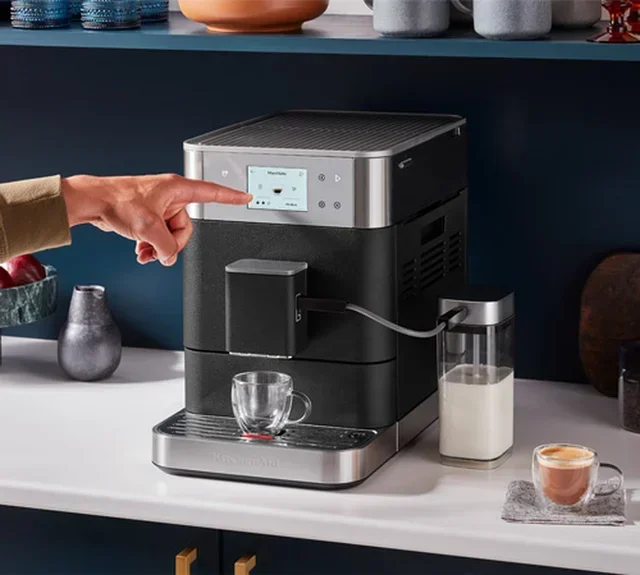 Еспресо машина с мелачка KITCHENAID 5KES8557 KF7, черен цвят трюфел