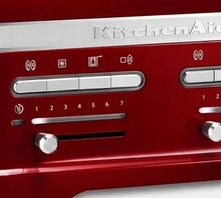 KitchenAid Artisan 5KMT4205ECA 4-Slice Motorized Toaster - Candy Apple Red