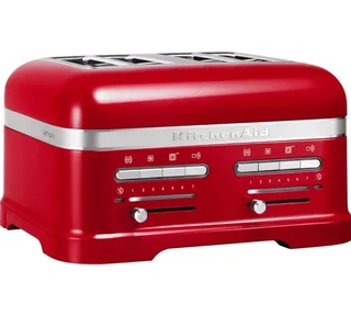 KitchenAid Artisan 5KMT4205ECA 4-Slice Motorized Toaster - Candy Apple Red