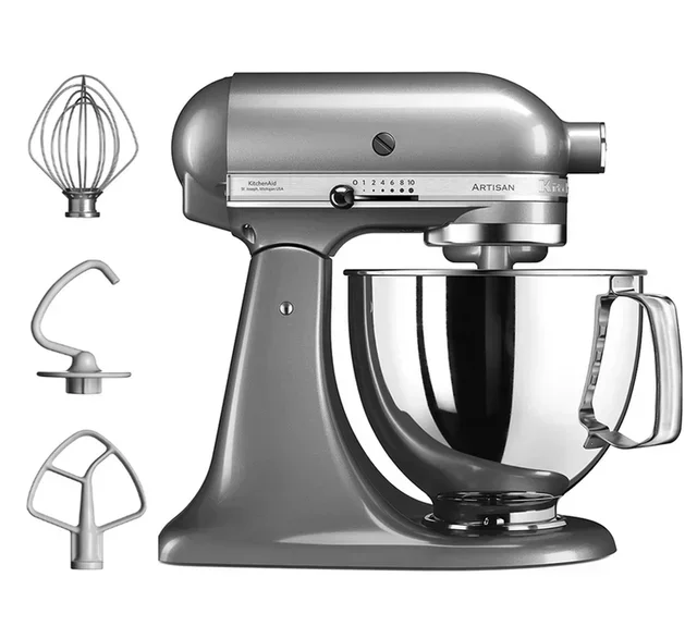 KITCHENAID Artisan Keukenmachine 5KSM175PSEMS met kantelbare kop 4,8L Tin grijs