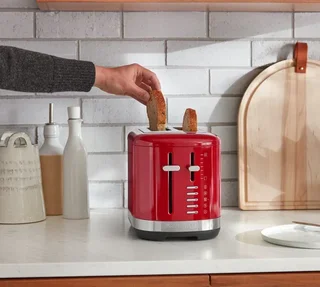Set Colazione KitchenAid: Bollitore e Tostapane Rosso Impero
