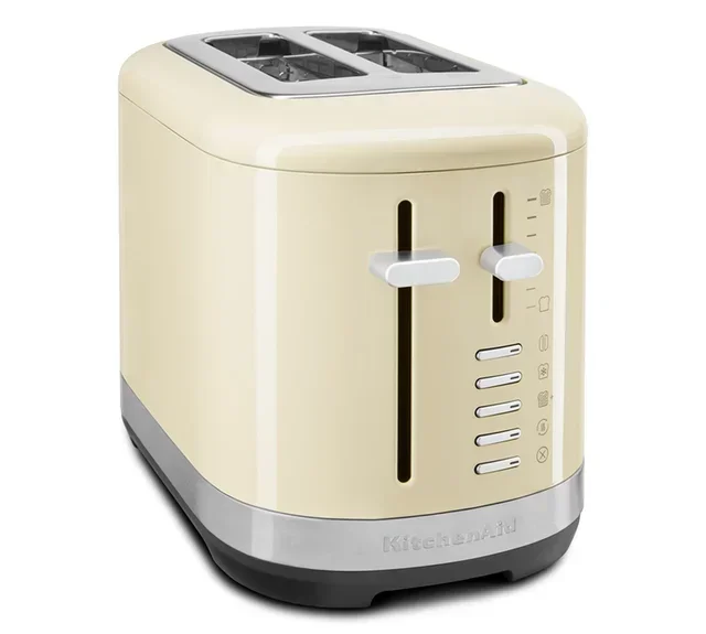KitchenAid Breakfast Duo: Variable-Temp Kettle &amp; Multi-Function Toaster, Cream