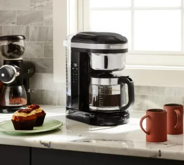 Кафеварка с Капков Филтър KitchenAid 5KCM1209, 12 чаши, Имперско Червено