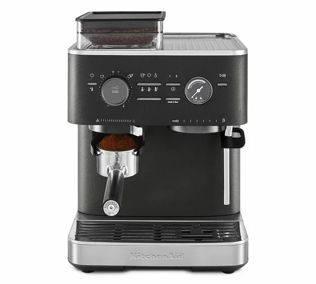 Ημι-αυτόματη μηχανή espresso 5KES6551EBK, KITCHENAID, απόχρωση μαύρη τρούφα.