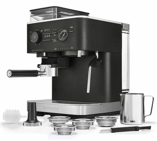KITCHENAID Semi-Automatic Espresso Machine 5KES6551EBK - Truffle Black