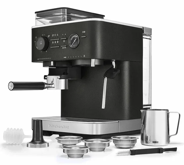 KITCHENAID Semi-Automatic Espresso Machine 5KES6551EBK - Truffle Black