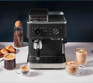 KITCHENAID Semi-Automatic Espresso Machine 5KES6551EBK - Truffle Black