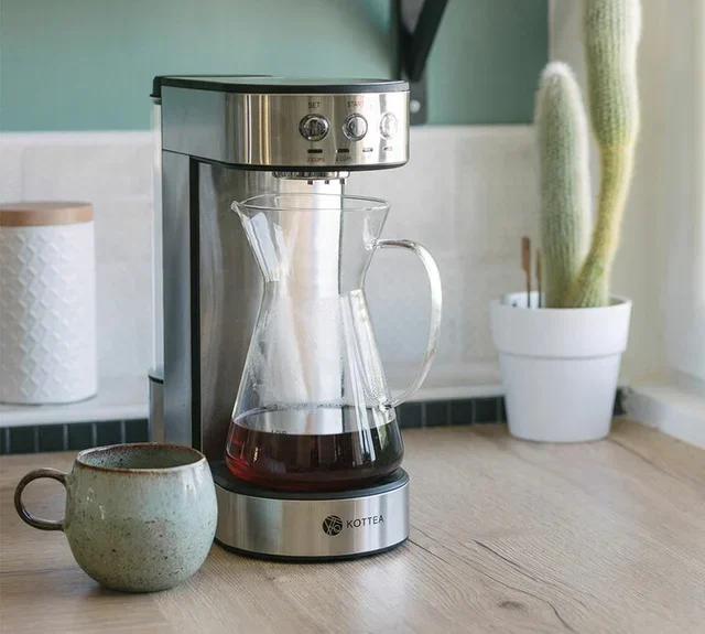 Ekspres Automatyczny Slow Coffee KOTTEA CK105 z Chemexem 6 Filiżanek