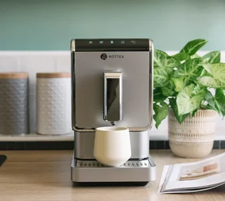 KOTTEA Espressima Silver CK307S - Espressomaskin med Kvern, 3 Års Garanti