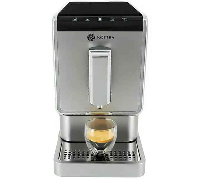 KOTTEA Espressima Silver CK307S - Espressomaskin med Kvern, 3 Års Garanti