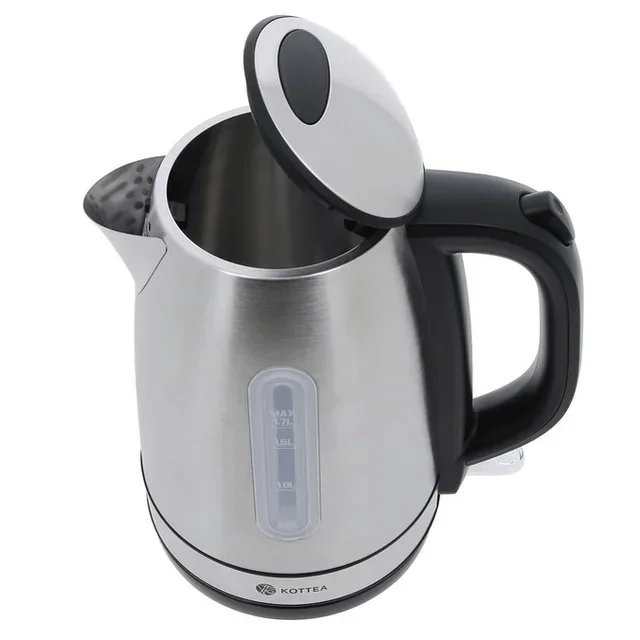 Bouilloire KOTTEA KT101 1.7L inox pro + détartrant &amp; thé OFFERTS