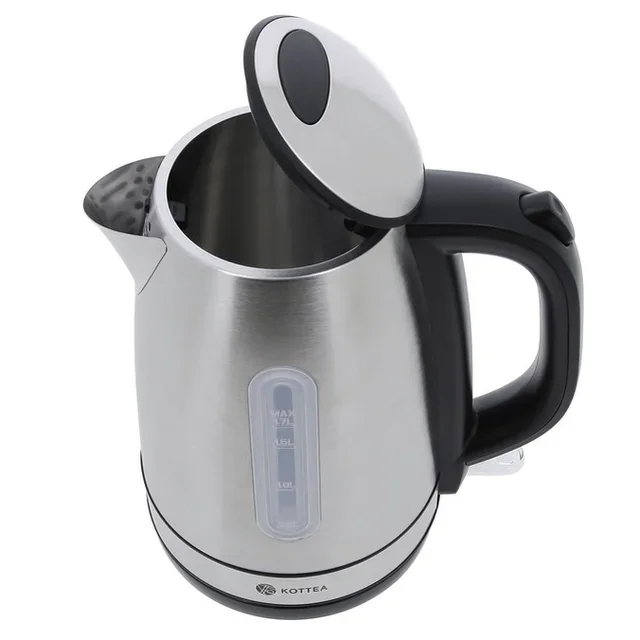 Bouilloire KOTTEA KT101 1.7L inox pro + détartrant &amp; thé OFFERTS