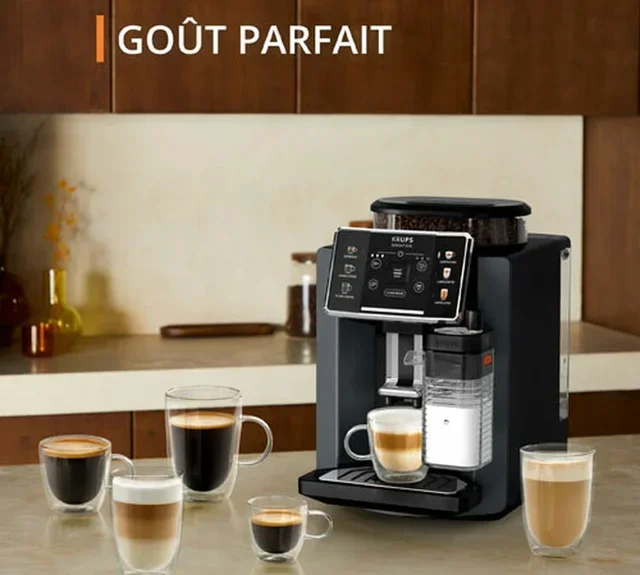 Macchina caffè automatica KRUPS Sensation Latte M85 Grigio - EA912HF1