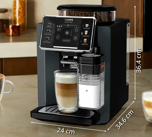 Macchina caffè automatica KRUPS Sensation Latte M85 Grigio - EA912HF1