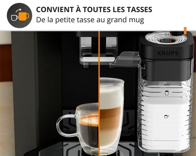 Macchina caffè automatica KRUPS Sensation Latte M85 Grigio - EA912HF1