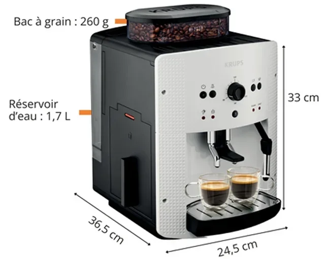 Macchina da caffè espresso Krups Essential bianca EA810570