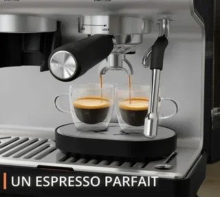KRUPS Precision+ rozsdamentes eszpresszógép beépített őrlővel és barista készlettel