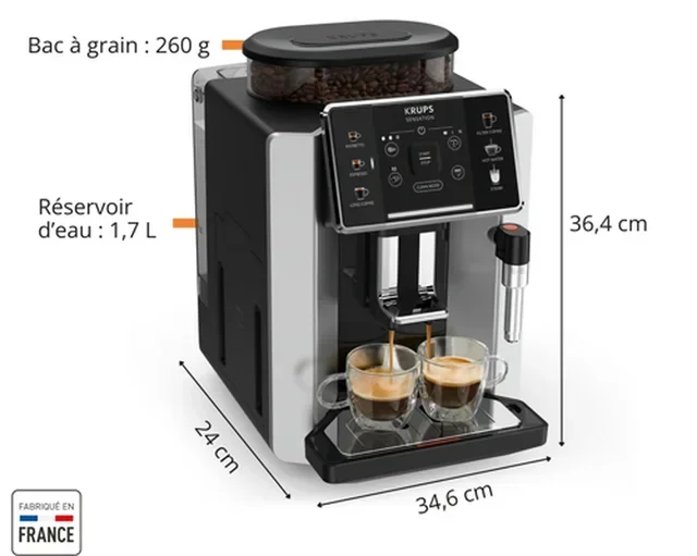 KRUPS Sensation Silver Macchina da Caffè Automatica - EA910E10