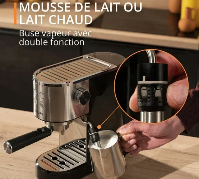 KRUPS Virtuoso+ XP444C10 rostfri espressomaskin