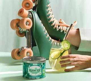 Tè Verde Bio Menta e Cetriolo - Foglie 100 g - KUSMI TEA