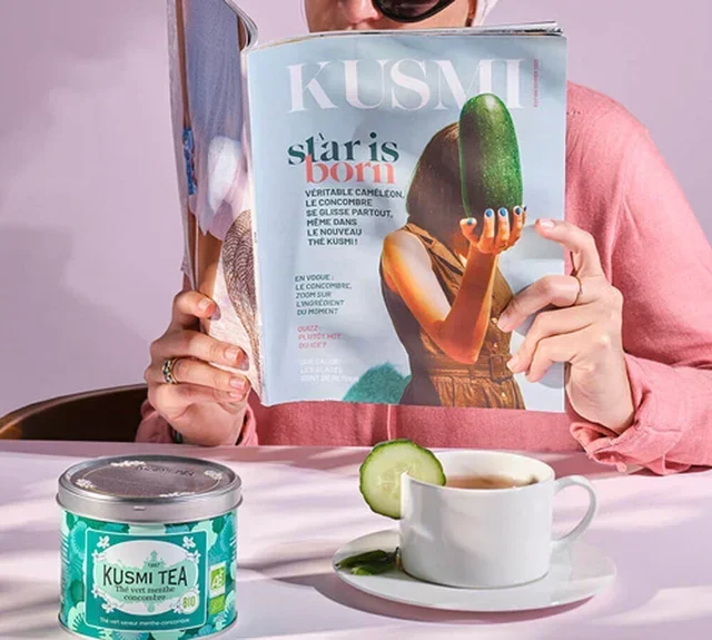 Tè Verde Bio Menta e Cetriolo - Foglie 100 g - KUSMI TEA