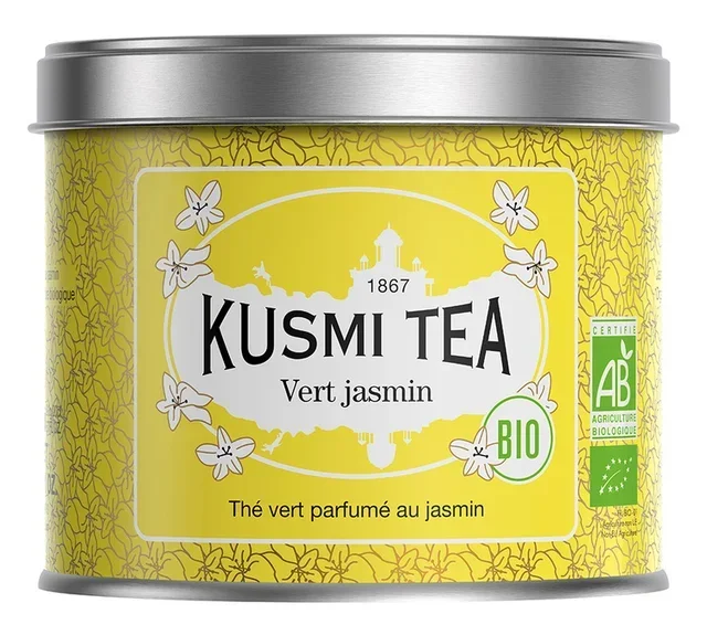 Barattolo Tè Verde Gelsomino Bio - Sfuso 90 g - KUSMI TEA