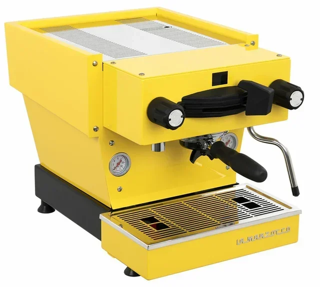 LA MARZOCCO Linea Mini espresso machine yellow with digital display