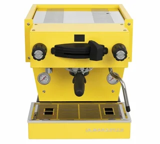Espressomaskin LA MARZOCCO Linea Mini, gul, med digital display.