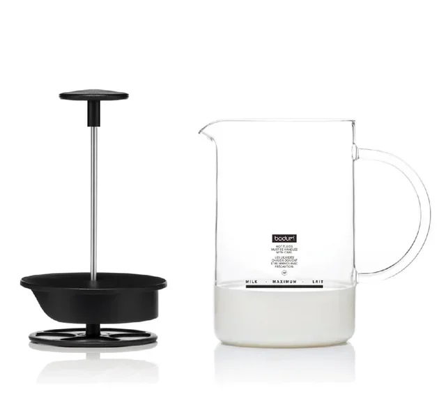 Latteo Manual Milk Frother with Glass Handle - Bodum