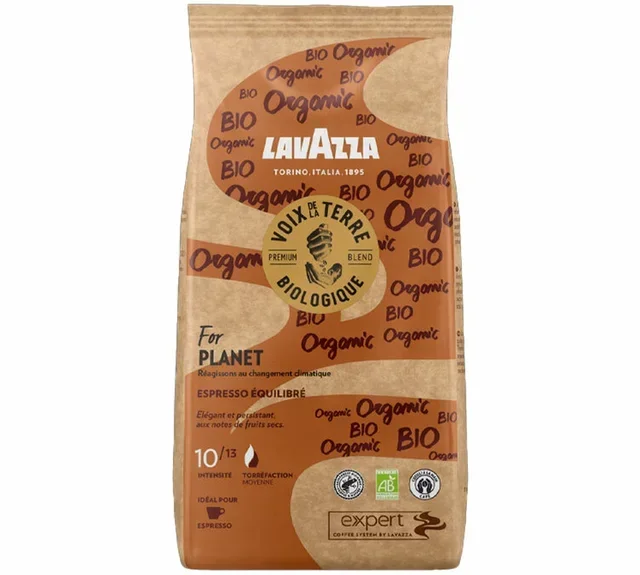 Lavazza Voix de la Terre – 1 kg luomupapukahvi ammattikäyttöön
