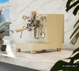 Macchina espresso LELIT Bianca PL162T-4Q30 edizione limitata oro e legno