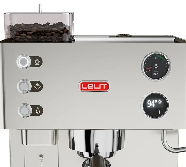 LELIT Kate PL82T espresso machine with integrated grinder
