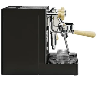LELIT MaraX PL62X-EUCB espressokone musta ja vaalea puu