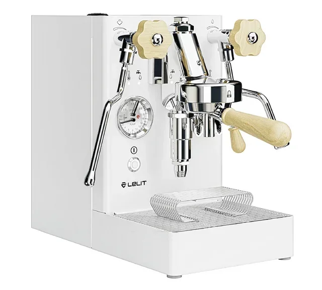 LELIT MaraX PL62X-EUCW espressolaite valkoinen vaalea puu