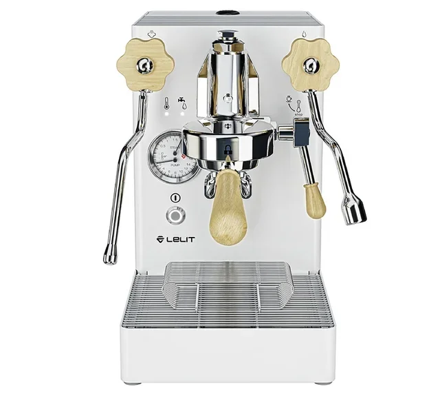 LELIT MaraX PL62X-EUCW espressolaite valkoinen vaalea puu