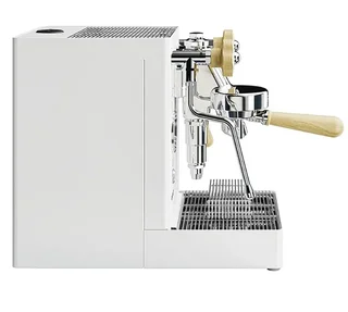 LELIT MaraX PL62X-EUCW espresso machine white and light wood