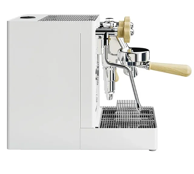 LELIT MaraX PL62X-EUCW espresso machine white and light wood