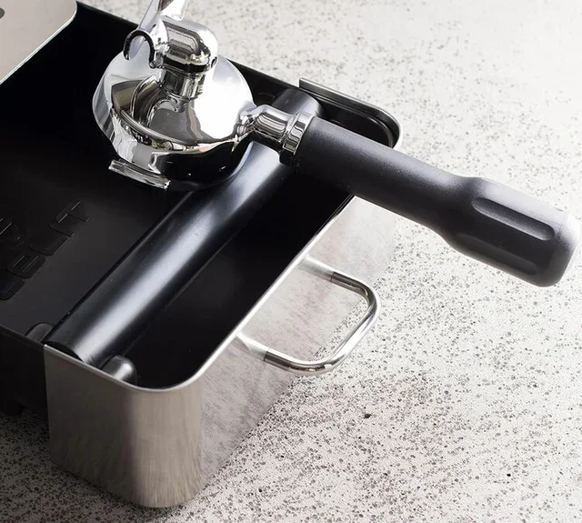 LELIT PLA360M Pull-Out Knock Box with Cleaning Brush and Cloth